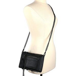 Rebecca Minkoff Crossbody Black Purse with tassels and a chain strap